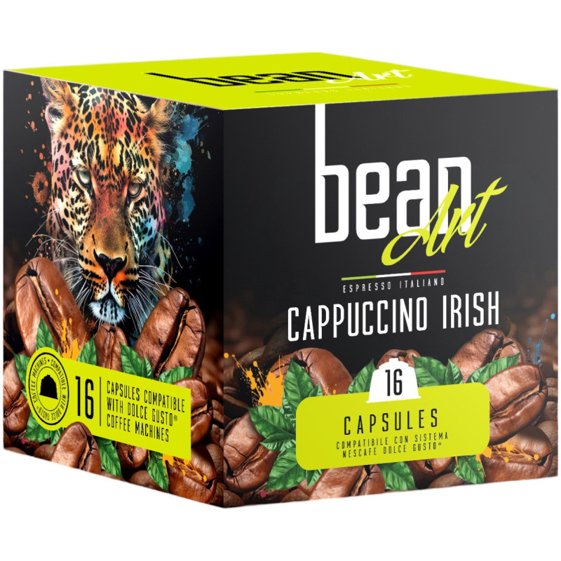 Кофе в капсулах Bean Art Cappuccino Irish с какао, 176г