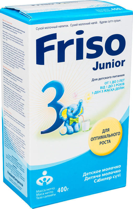 Напиток Friso 3 Junior сухой молочный для оптимального роста, 400г