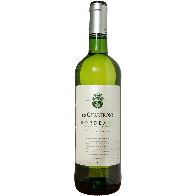 Вино Les Chartrons Bordeaux AOC белое сухое 11.5%, 750мл