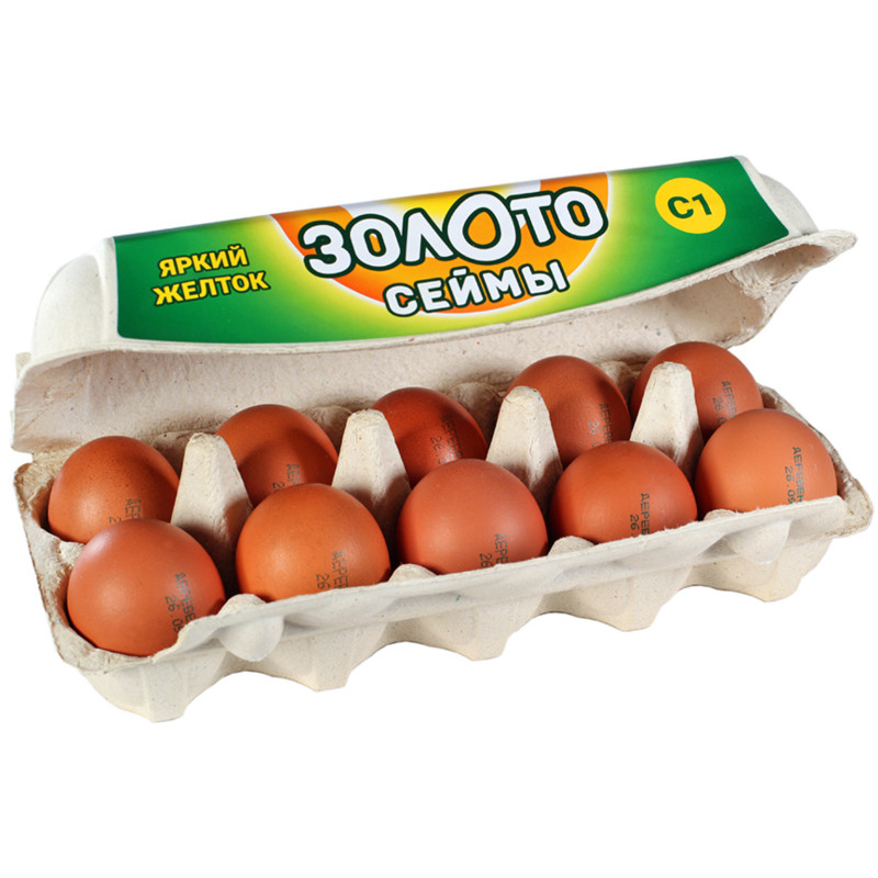 Яйцо куриное Сеймовской Деревенское С1, 10шт — фото 3