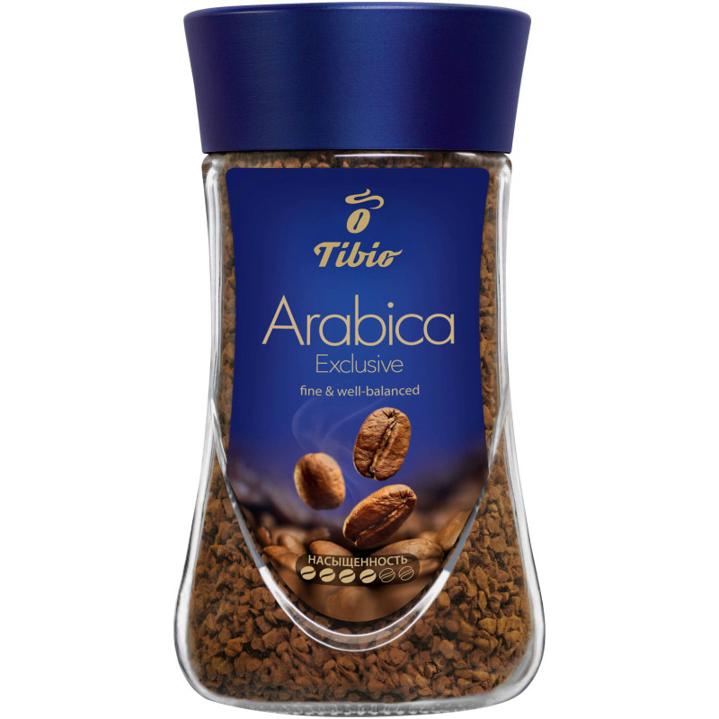 Кофе Tibio Arabica Exclusive натуральный растворимый сублимированный, 95г