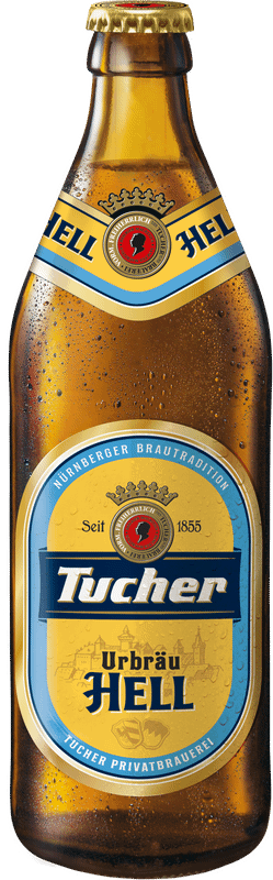 Пиво Tucher Urbrau Nurnberger Hell светлое фильтрованное 4.9%, 500мл