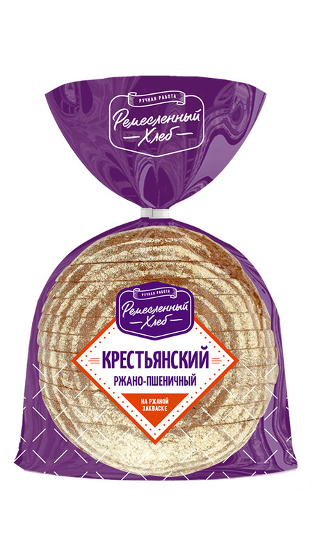 Хлеб Ремесленный Хлеб Крестьянский в нарезке, 400г
