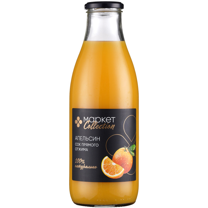 Сок апельсиновый с мякотью Market Collection, 1л — фото 1