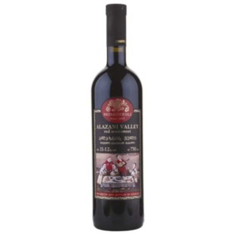 Вино Patardzeuli Алазанская Долина красное полусладкое 11-12%, 750мл