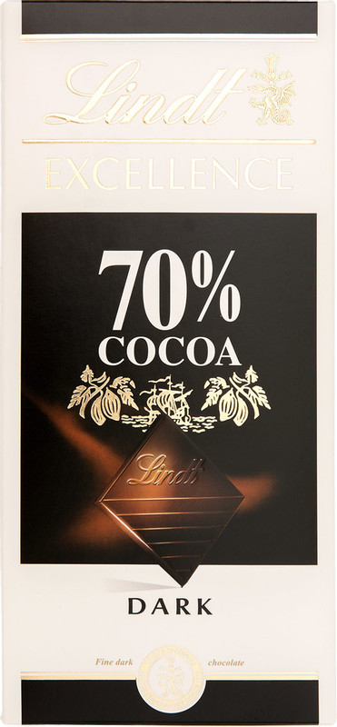 Шоколад горький Lindt Excellence 70%, 100г — фото 2