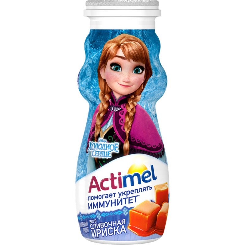 Напиток кисломолочный Actimel Сливочная ириска детский 2.5%, 100г