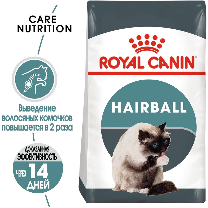 Сухой корм Royal Canin Hairball Care 34 для вывода шерсти из желудка с птицей для кошек, 400г — фото 1