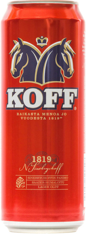 Пиво Koff светлое 4.5%, 450мл