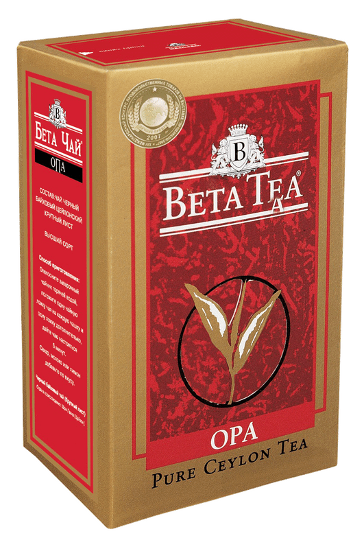Чай Beta Tea ОРА чёрный байховый высшего сорта, 250г — фото 1