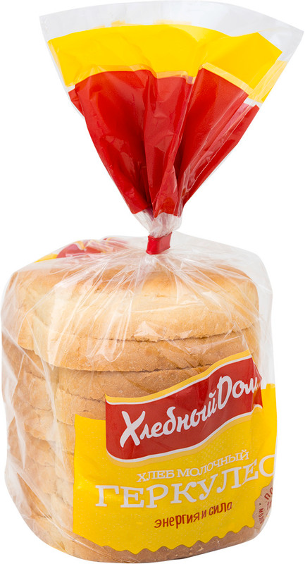 Хлеб Хлебный Дом Геркулес молочный нарезка, 250г — фото 1
