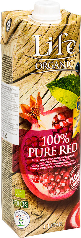 Сок Life Premium Pure Red мультифруктовый, 1л — фото 4