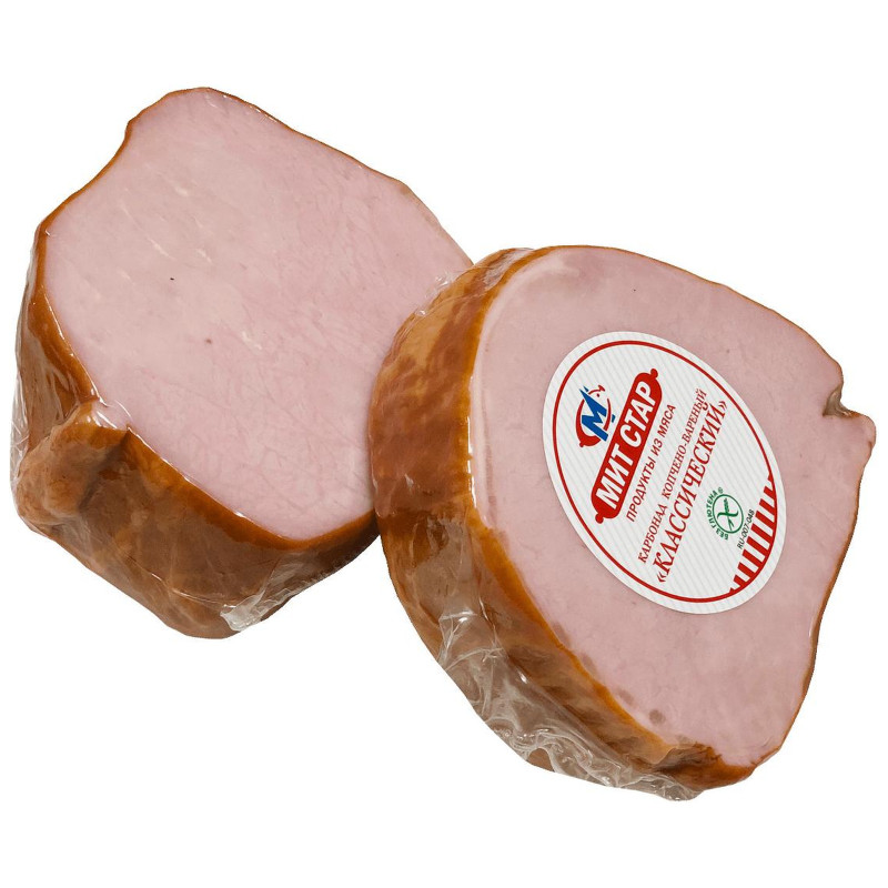 Карбонад свиной Колбасница Классический копчёно-варёный категории Б нарезка
