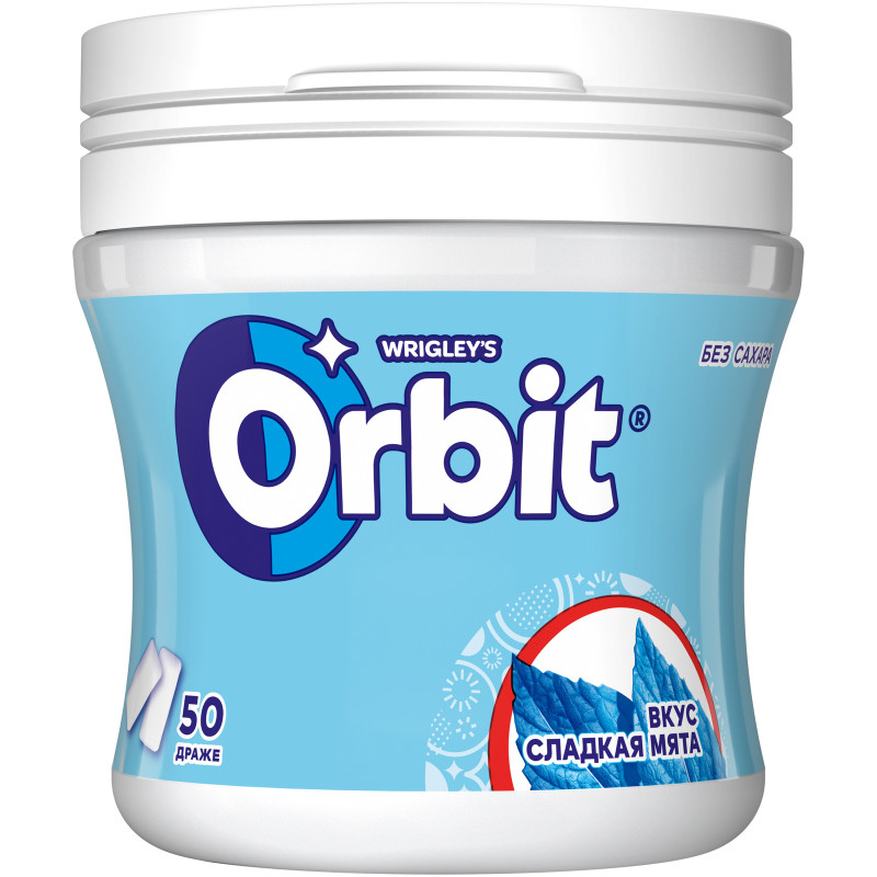 Жевательная резинка Orbit Сладкая мята без сахара, 5х13.6г — фото 1