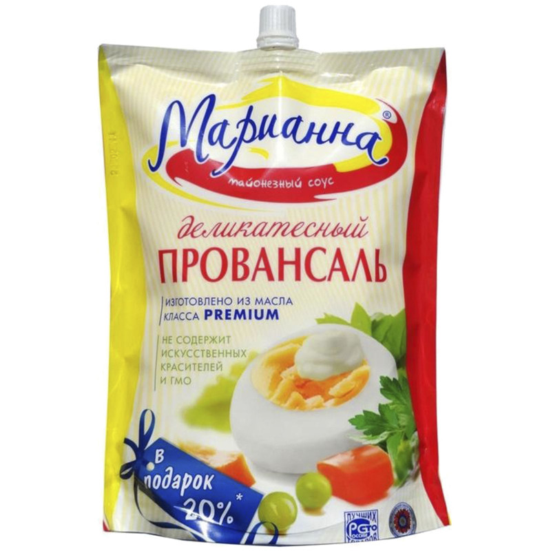 Соус майонезный Марианна Провансаль деликатесный 25%, 220г