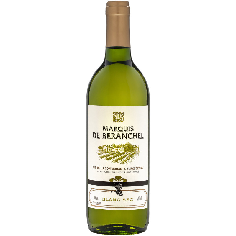 Вино Marquis de Beranche Blanc белое сухое 11%, 750мл