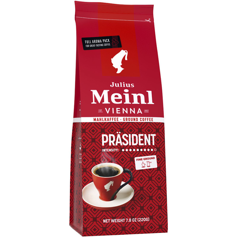 Кофе Julius Meinl Президент натуральный молотый жареный, 220г — фото 2