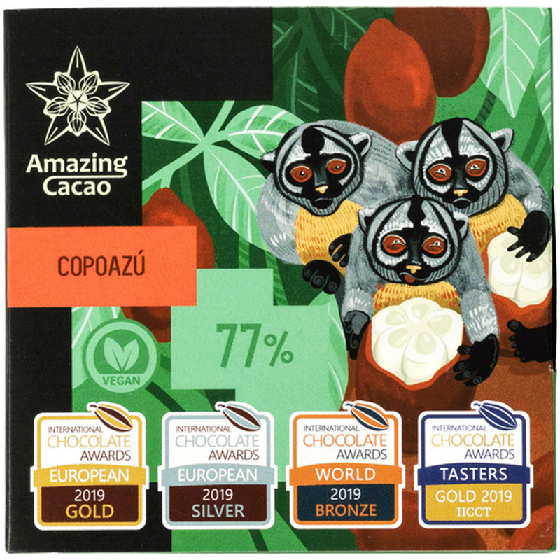 Шоколад горький Amazing Cacao Купуасу 77%, 60г