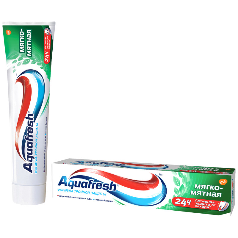 Зубная паста Aquafresh Total Care 3 мягко-мятная, 100мл — фото 1