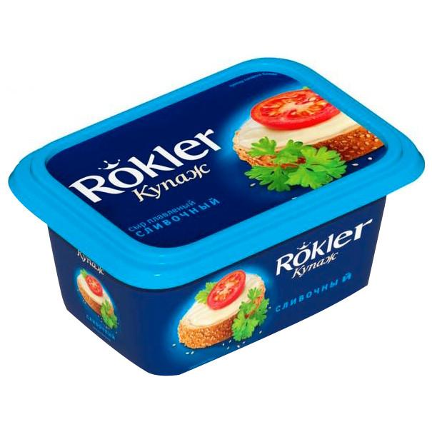 Сыр плавленый Rokler сливочный 55%, 400г