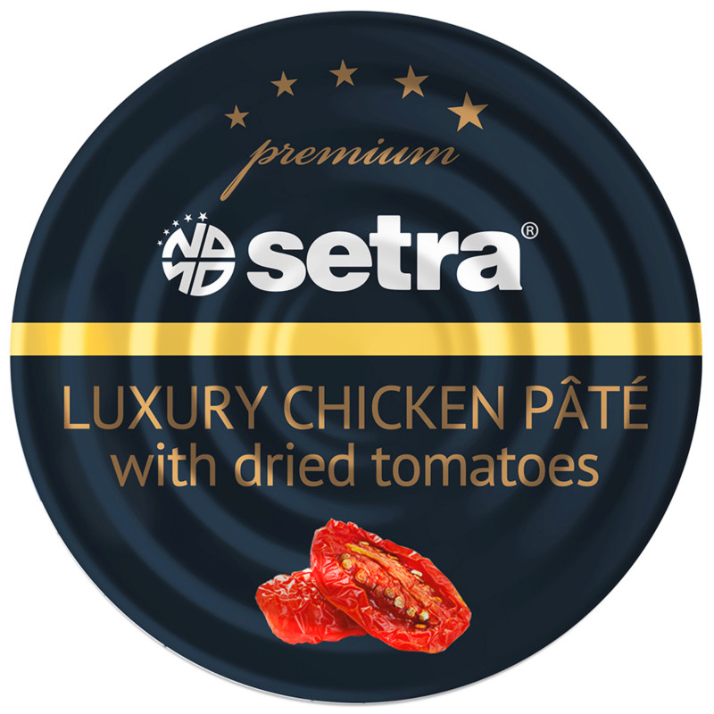 Паштет Setra куриный с вяленными томатами, 100г — фото 1