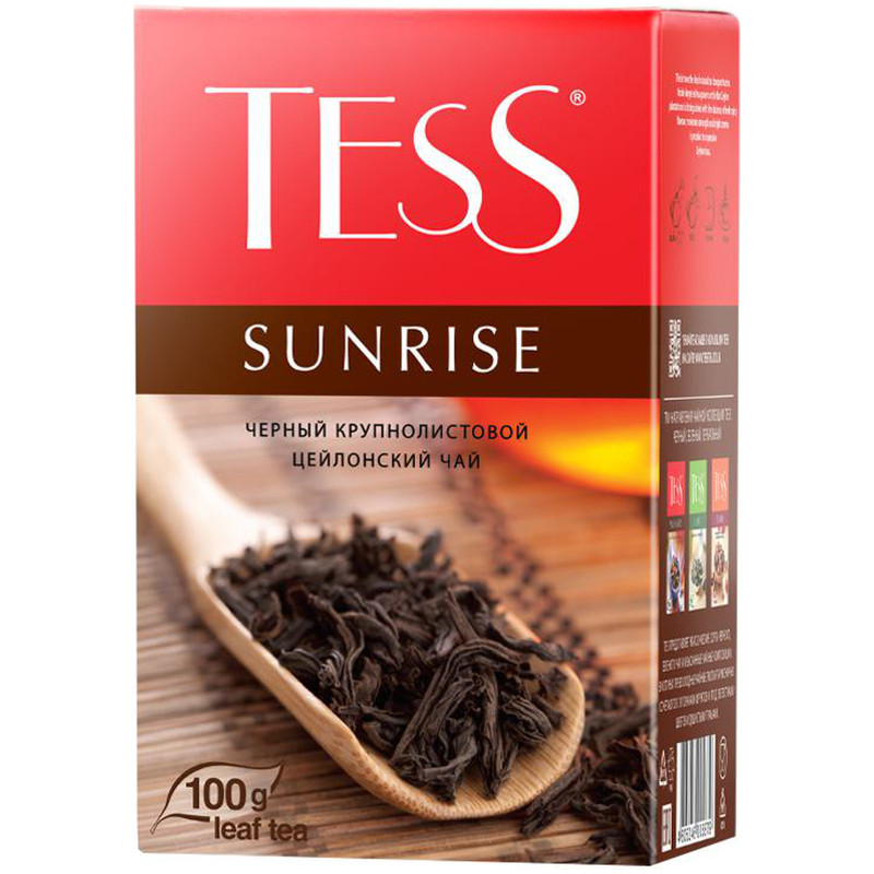Чай Tess Sunrise чёрный листовой, 100г — фото 1