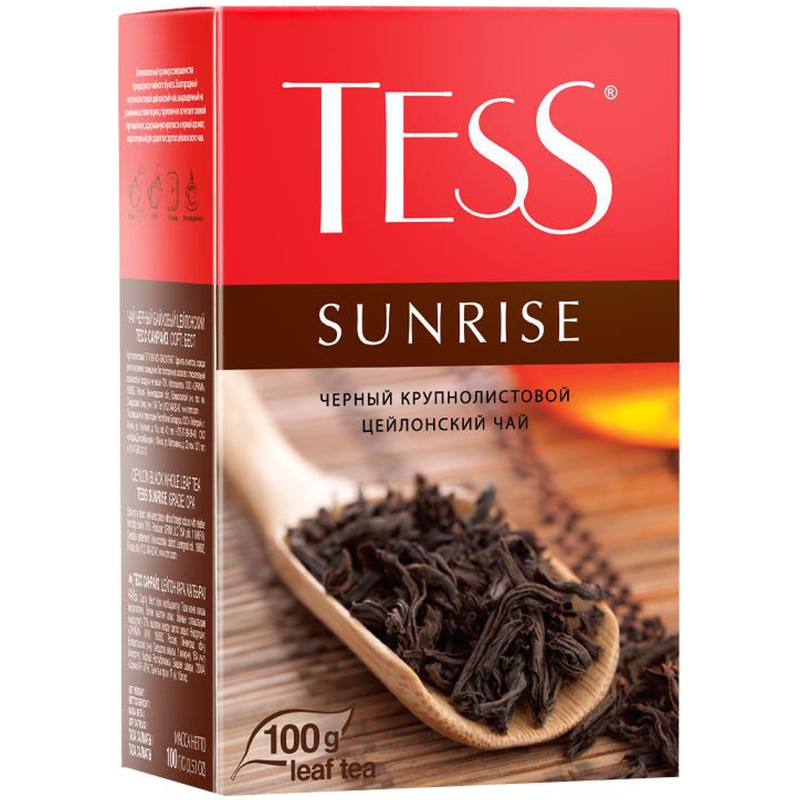Чай Tess Sunrise чёрный листовой, 100г — фото 2