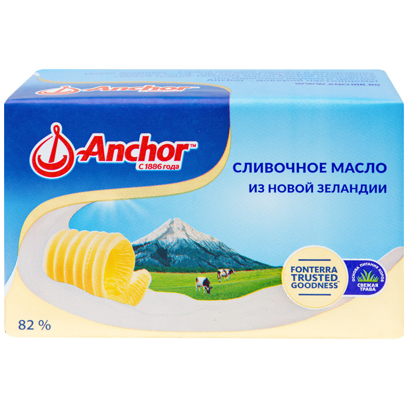Масло сладкосливочное Анкор несолёное 82%, 400г — фото 3