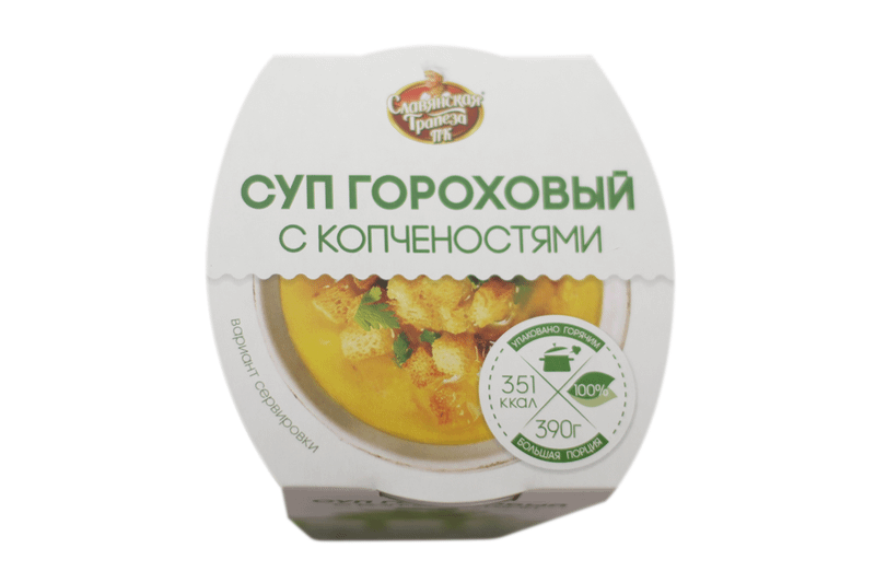 Суп гороховый с копченостями Славянская Трапеза, 390г — фото 2