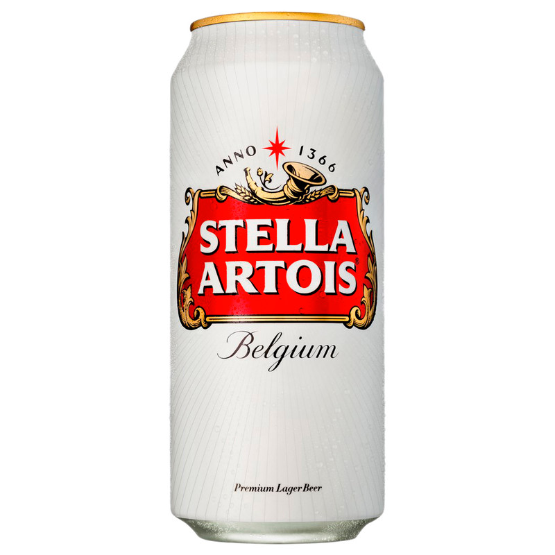 Пиво Stella Artois светлое 5%, 4х500мл