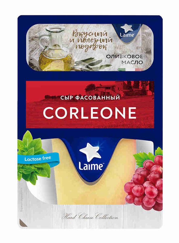 Сыр твёрдый Laime Корлеоне 50%, 175г