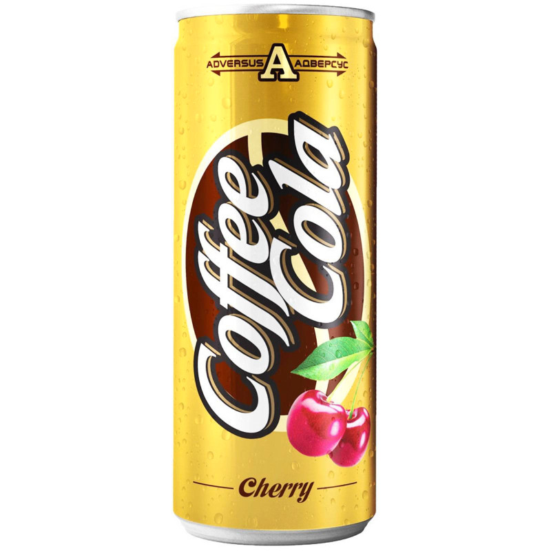 Напиток безалкогольный Coffee Cola Cherry ароматизированный сильногазированный, 250мл