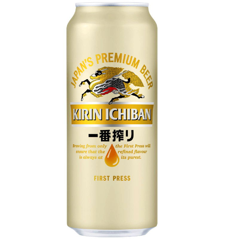 Пиво Kirin Ichiban светлое фильтрованное 5%, 500мл