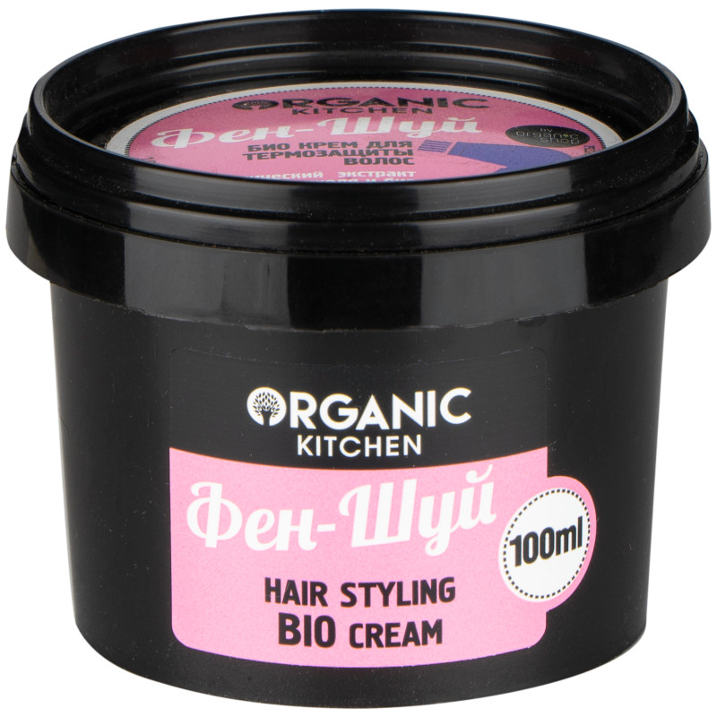 Био крем для волос Organic Kitchen Фен-шуй термозащита, 100мл — фото 1
