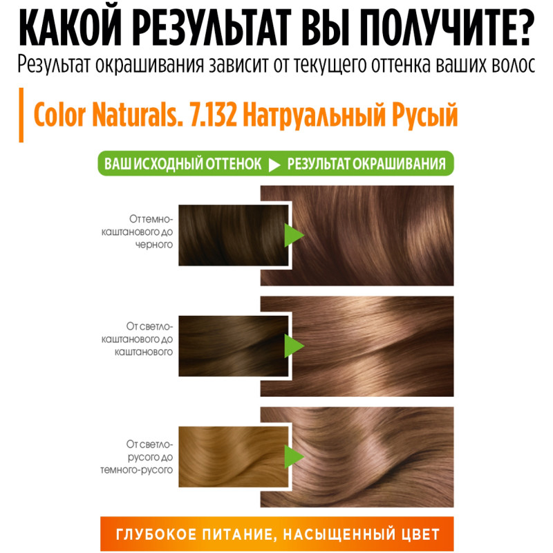 Краска для волос Garnier Color Naturals натуральный русый 7.132 — фото 4