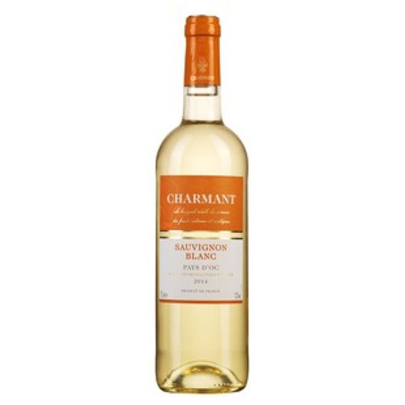 Вино Charmant Sauvignon Blanc белое полусухое 12%, 750мл