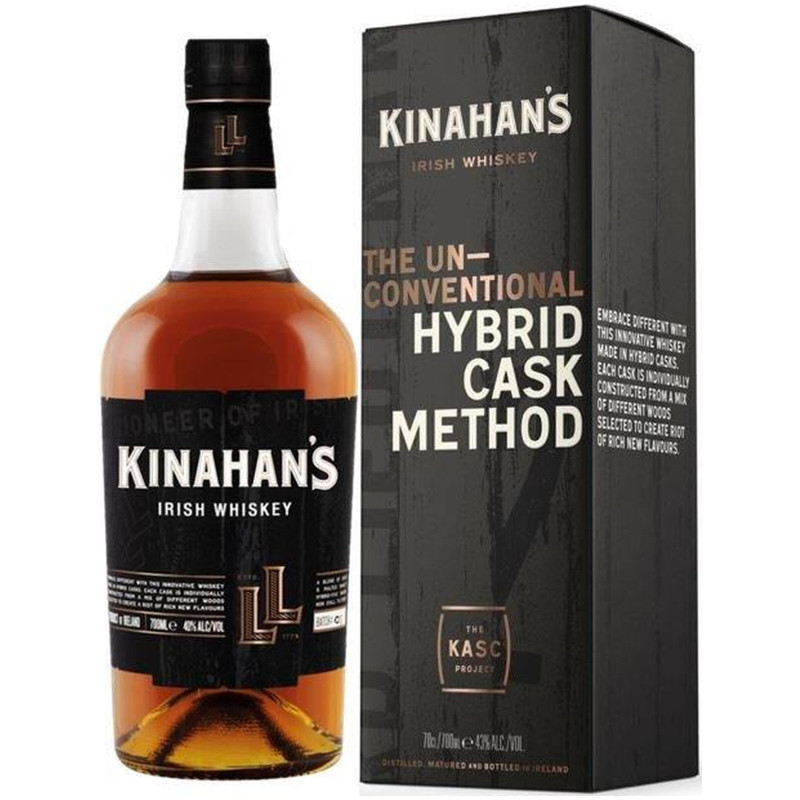 Виски ирландский купажированный Kinahan's LL 40% в подарочной упаковке, 700мл — фото 1