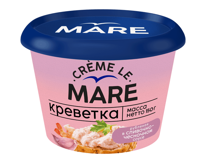 Креветка ваннамей Балтийский Берег Creme Le Mare в сливочно-чесночном соусе, 150г
