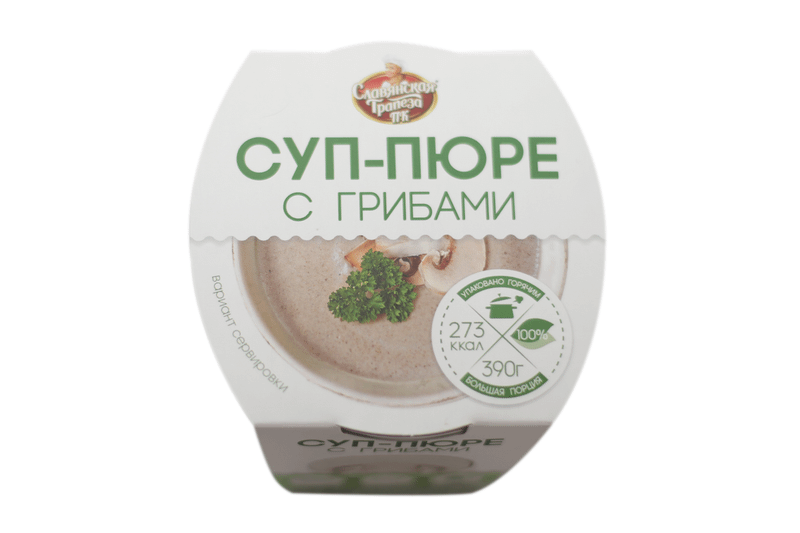 Славянская Трапеза Суп-пюре с грибами, 390г — фото 2