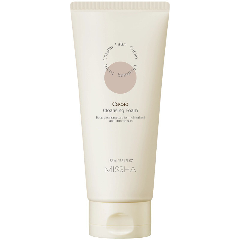 Пенка для умывания Missha Creamy Latte Cleansing Foam Cacao с маслом какао и медом, 172мл