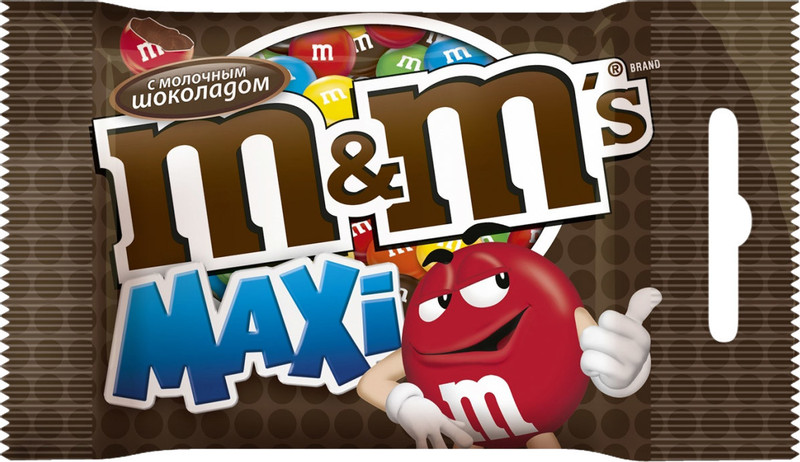 Драже M&M's Maxi с молочным шоколадом, 70г