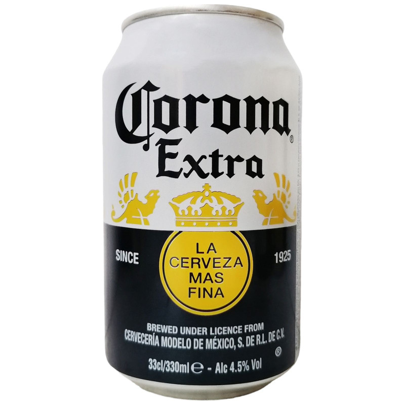 Пивной напиток Corona Extra пастеризованный 4.5%, 330мл
