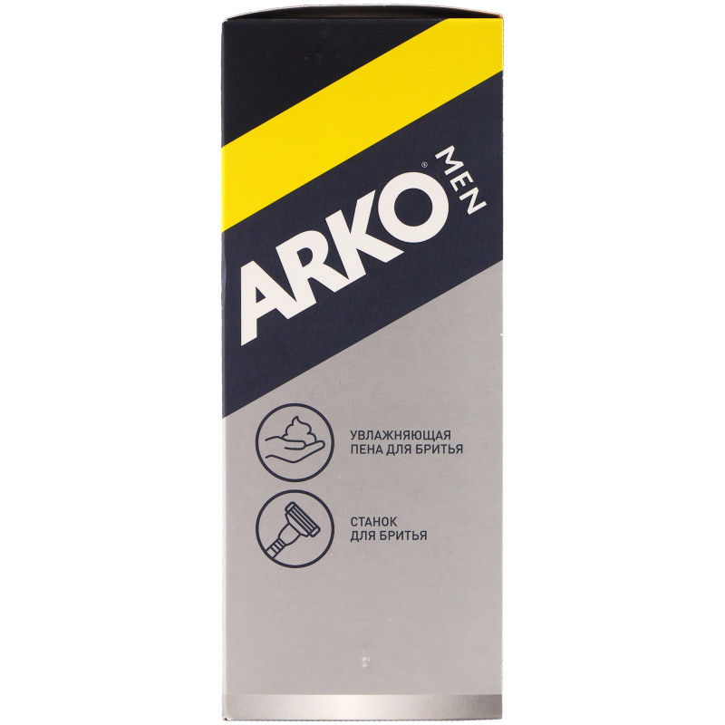 Подарочный набор Arko Men пена для бритья Force + станок для бритья System 3 — фото 3