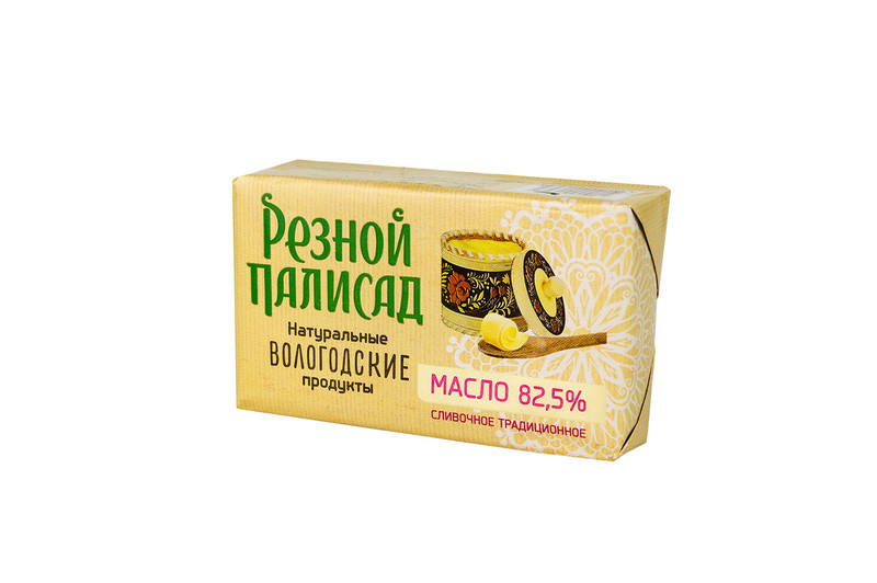 Масло сливочное Резной Палисад Традиционное 82.5%, 160г — фото 1