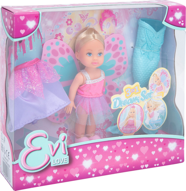 Кукла Simba Evi Love Dream set 3в1 русалочка-фея-принцесса — фото 1