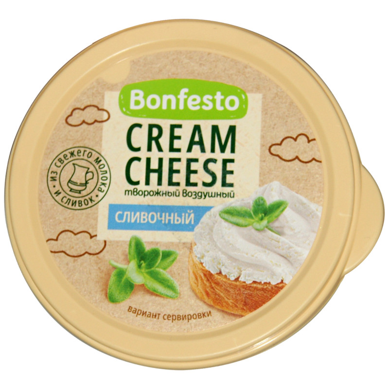 Сыр Bonfesto Кремчиз воздушный творожный сливочный 65%, 125г — фото 2