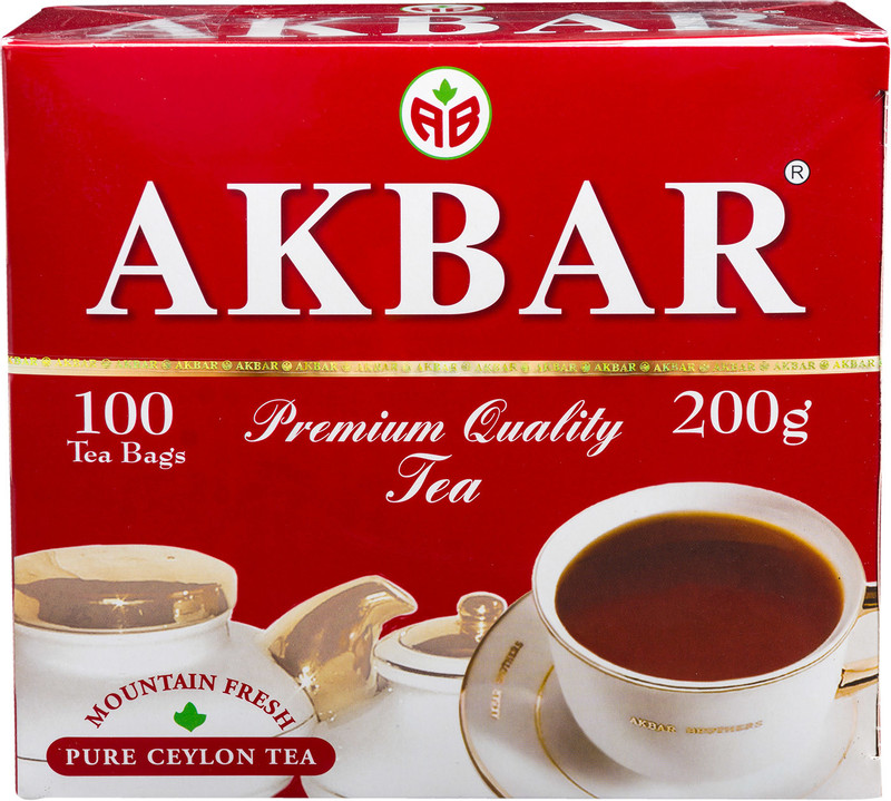 Чай Akbar Mountain Fresh чёрный в пакетиках, 100х2г — фото 1