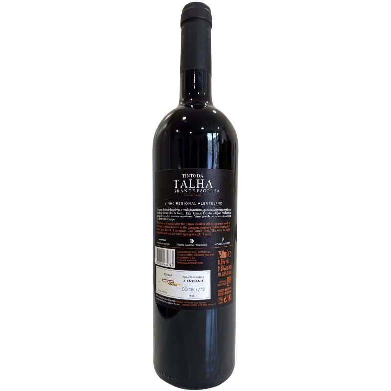 Вино Tinto Da Talha Гранде эшколья красное сухое 14.3%, 750мл — фото 1