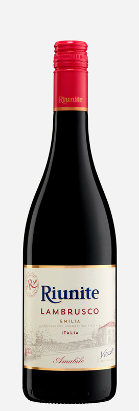 Вино игристое Riunite Lambrusco Rosso красное полусладкое 8%, 750мл — фото 2