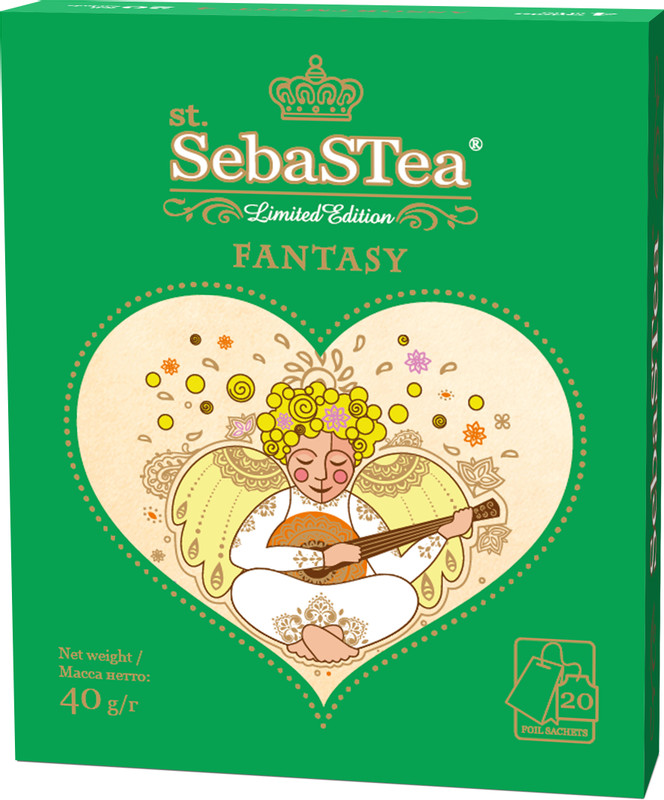 Чай Sebastea Fantasу ассорти зелёный в пакетиках, 20х2г